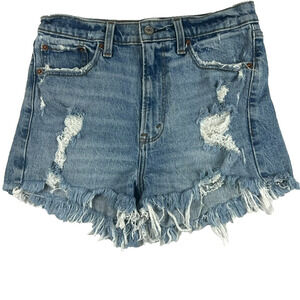 Abercrombie & Fitch Shorts Womens Size 4 / 27 Blue Denim High Rise Mom Short